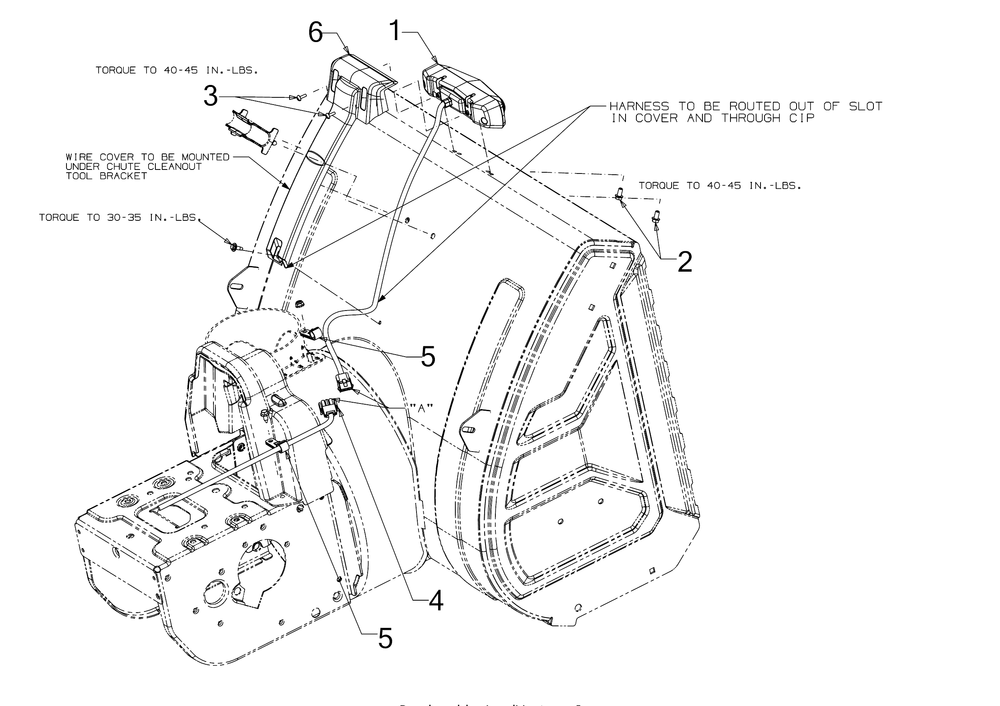 Light Bar Diagram and Parts List for 3X34-INCHPRO (31AH8ESV710)(2017) Cub Cadet Snow Blower